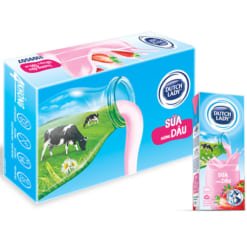 Sữa Cô gái Hà lan 20+ dâu 180ml - thùng x12